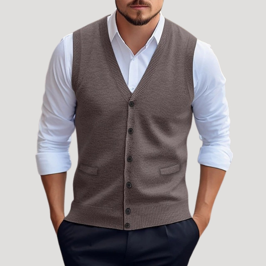 Gabrielle - Stylish Knitted Waistcoat for Men 6