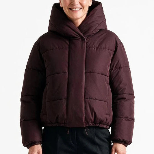 Gabrielle - Stylish Short Hooded Padded Jacket 0