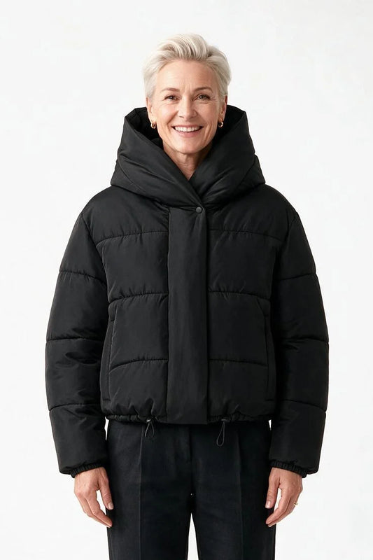 Gabrielle - Stylish Short Hooded Padded Jacket 1