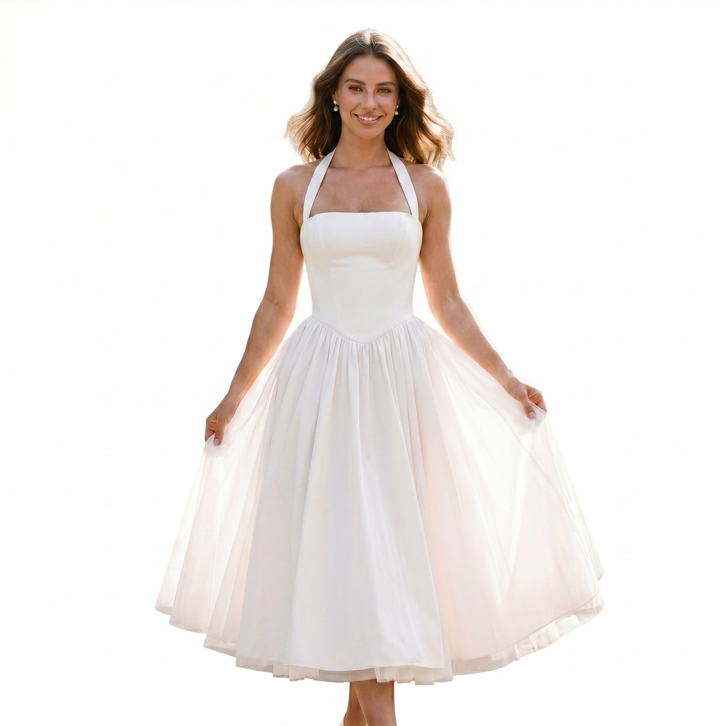 Galatea - Elegant Wedding Guest Midi Dress DONE 05-30- 2026
