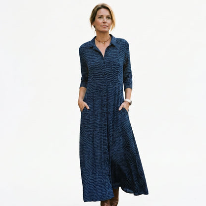 Georgia - Relaxed V-Neck Maxi Dress for Women DONE 05-10-2026