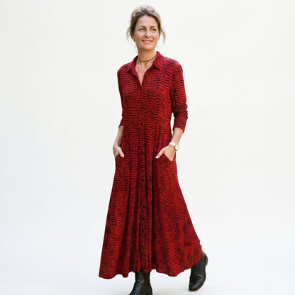 Georgia - Relaxed V-Neck Maxi Dress for Women DONE 05-10-2026