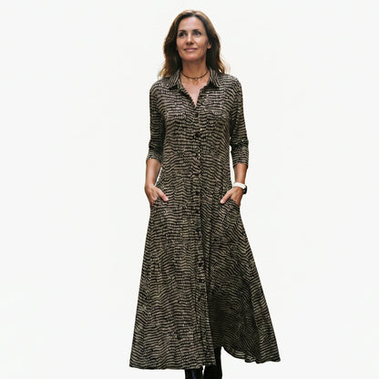 Georgia - Relaxed V-Neck Maxi Dress for Women DONE 05-10-2026