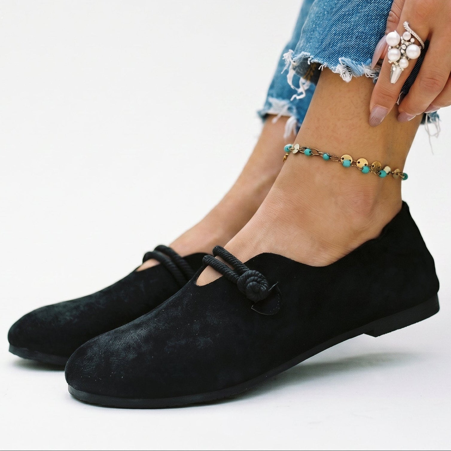 Isabella - Elegant Black Loafers for Women