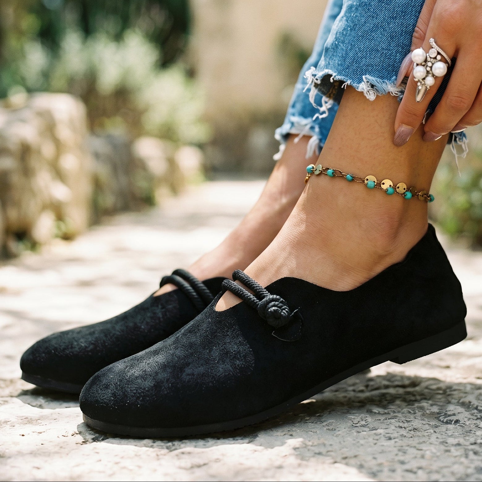 Isabella - Elegant Black Loafers for Women
