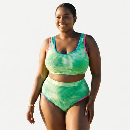 Kisselle - Vibrant Plus Size Tie Dye Bikini Set DONE 05-04-2026