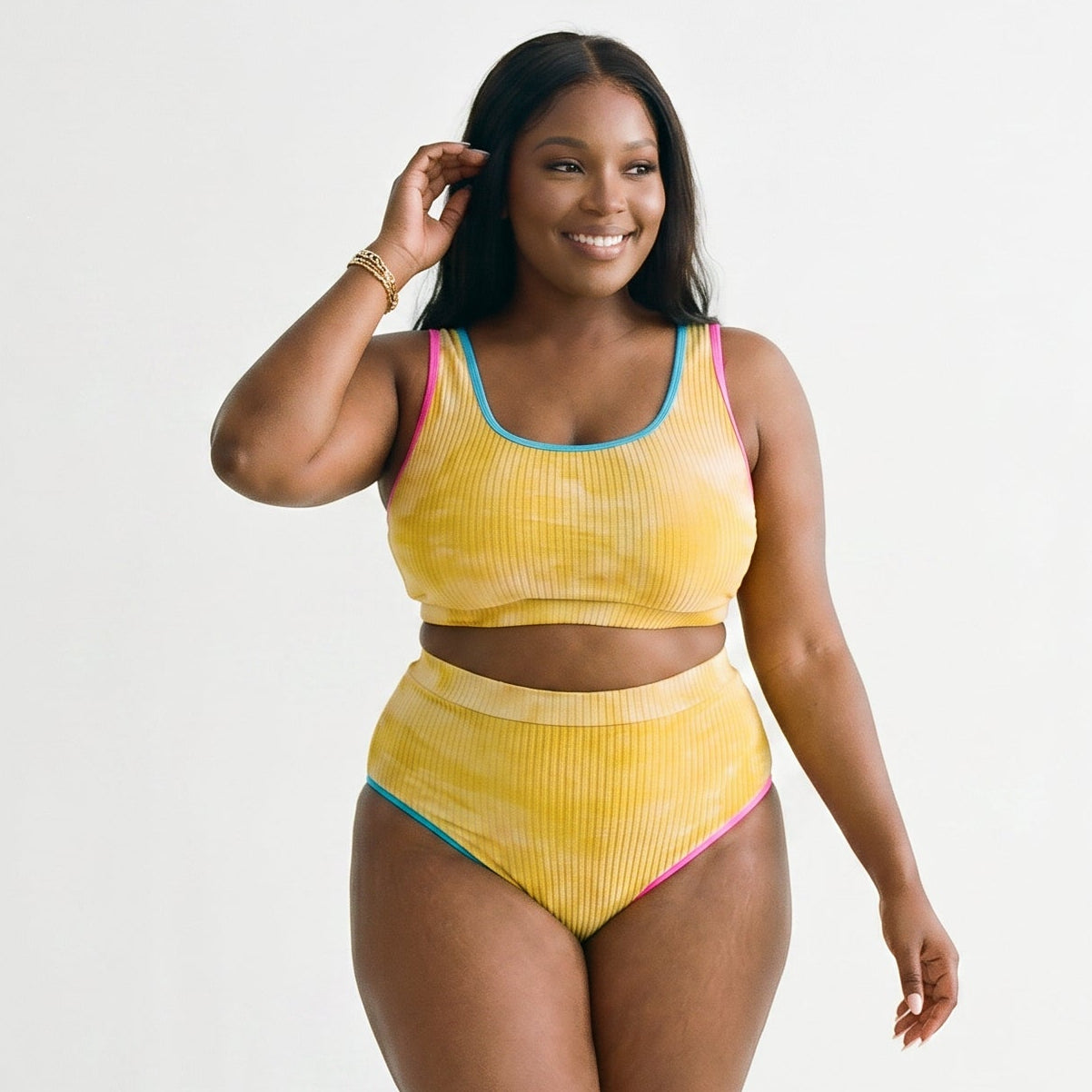 Kisselle - Vibrant Plus Size Tie Dye Bikini Set DONE 05-04-2026
