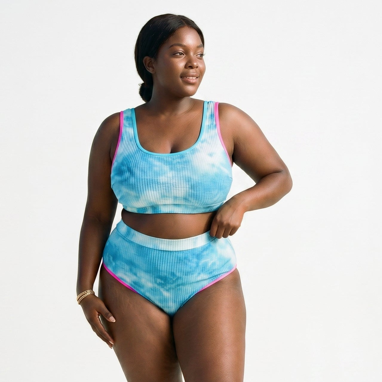 Kisselle - Vibrant Plus Size Tie Dye Bikini Set DONE 05-04-2026
