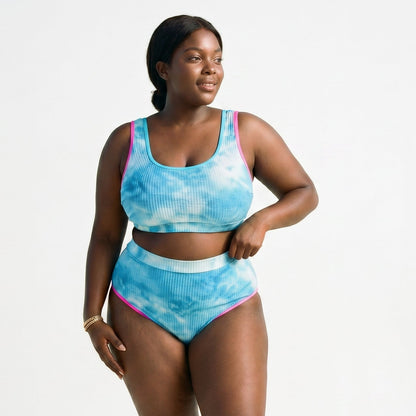 Kisselle - Vibrant Plus Size Tie Dye Bikini Set DONE 05-04-2026