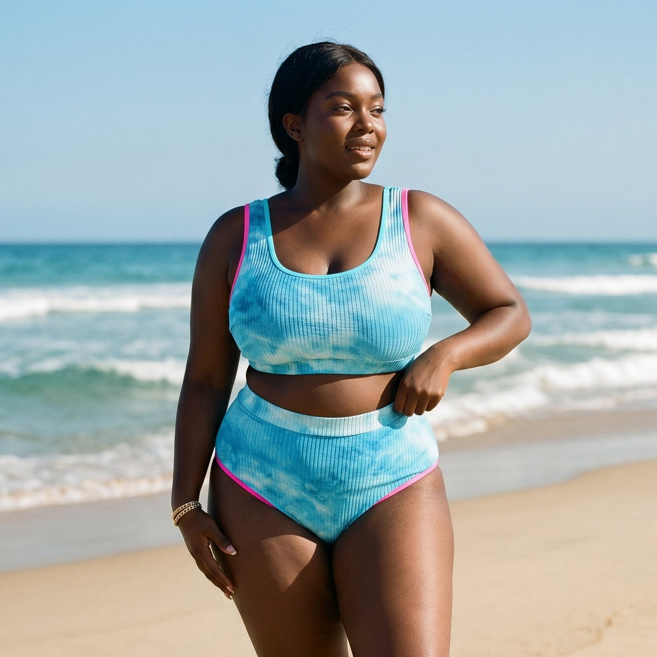 Kisselle - Vibrant Plus Size Tie Dye Bikini Set DONE 05-04-2026