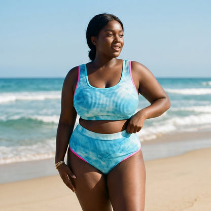 Kisselle - Vibrant Plus Size Tie Dye Bikini Set DONE 05-04-2026