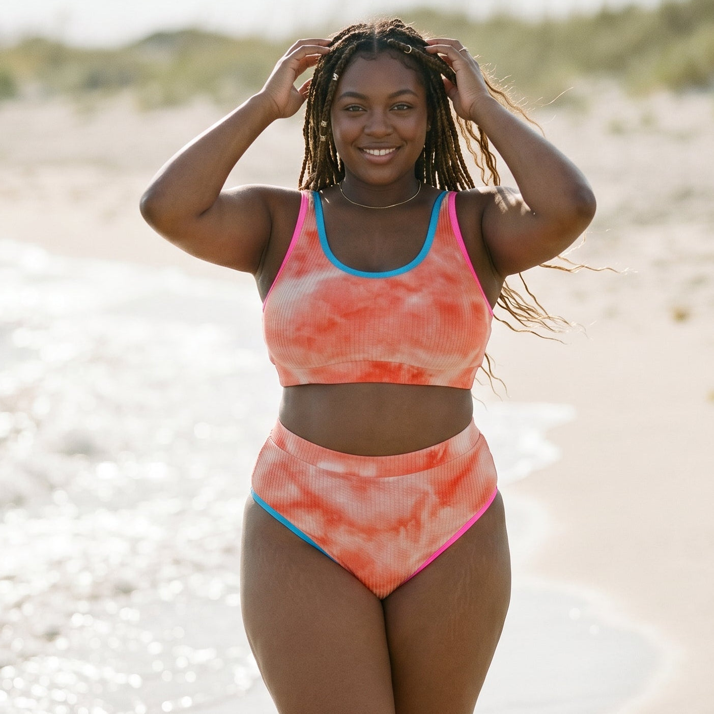 Kisselle - Vibrant Plus Size Tie Dye Bikini Set DONE 05-04-2026