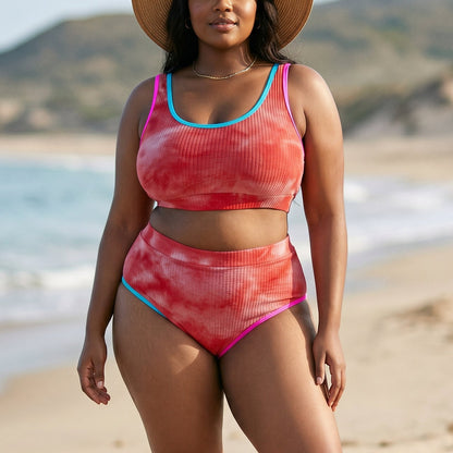 Kisselle - Vibrant Plus Size Tie Dye Bikini Set DONE 05-04-2026