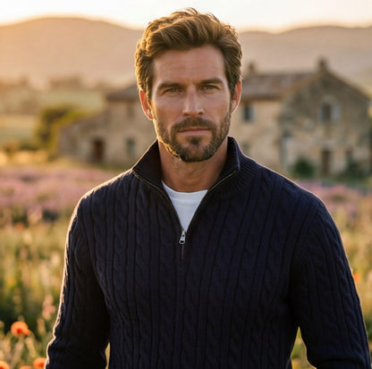 Lightweight Quarter Zip Sweater for Men