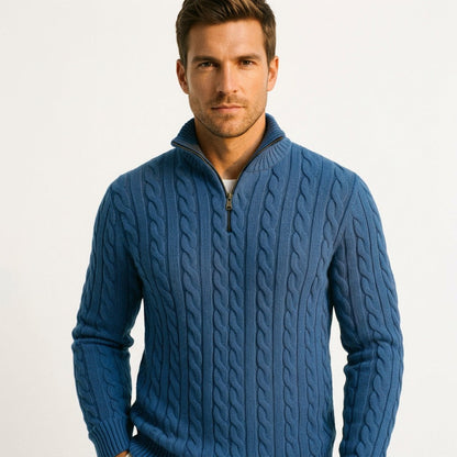 Lightweight Quarter Zip Sweater for Men