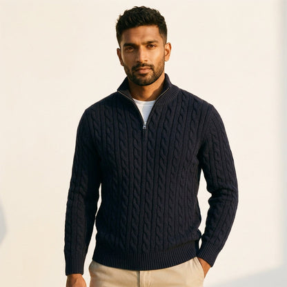 Lightweight Quarter Zip Sweater for Men