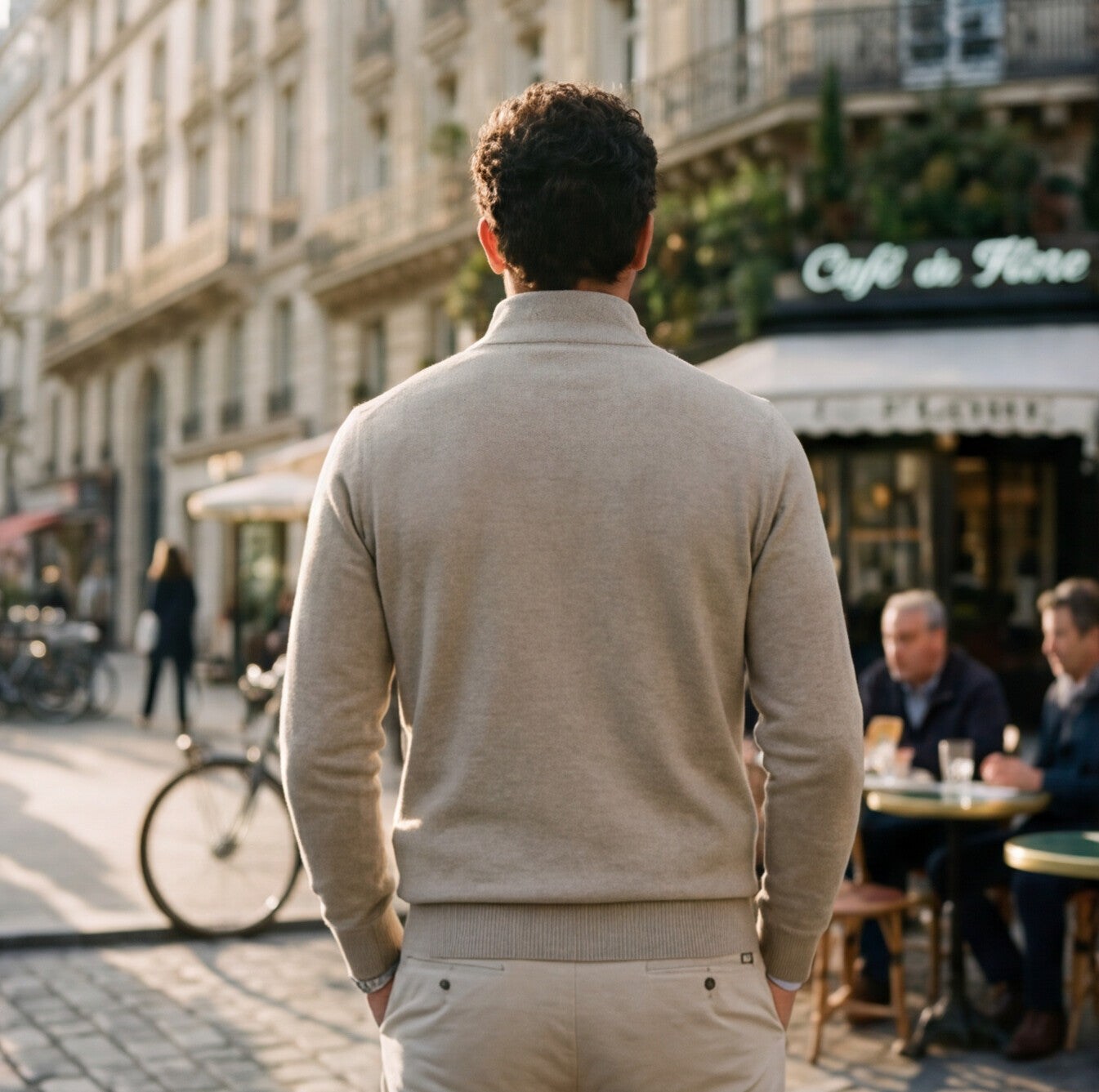 Lightweight Slim Fit Quarter Zip Mens Sweater