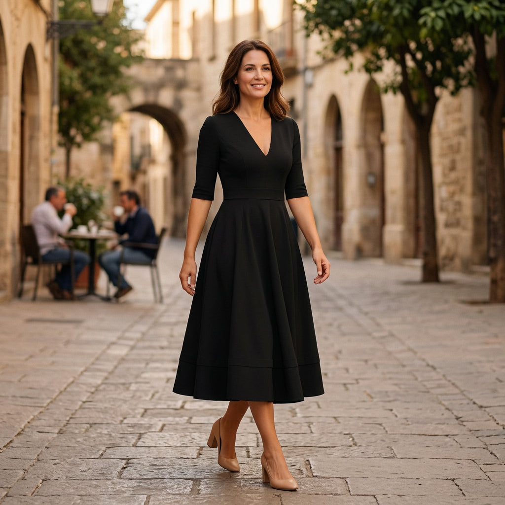 Lydia - Elegant White Midi Dress for Timeless Style DONE 05-12-2026