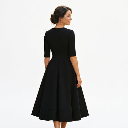Lydia - Elegant White Midi Dress for Timeless Style DONE 05-12-2026