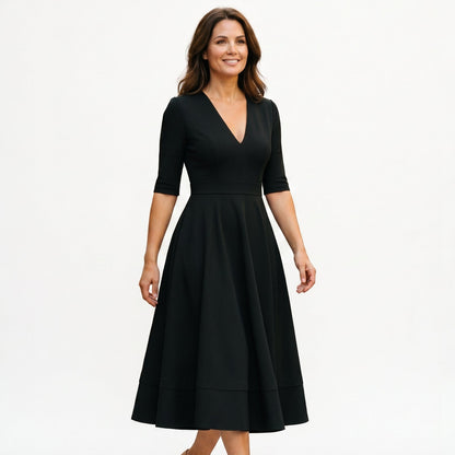 Lydia - Elegant White Midi Dress for Timeless Style DONE 05-12-2026