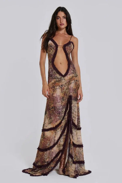 Lydia - Elegant Floral Maxi Dress for Women 0
