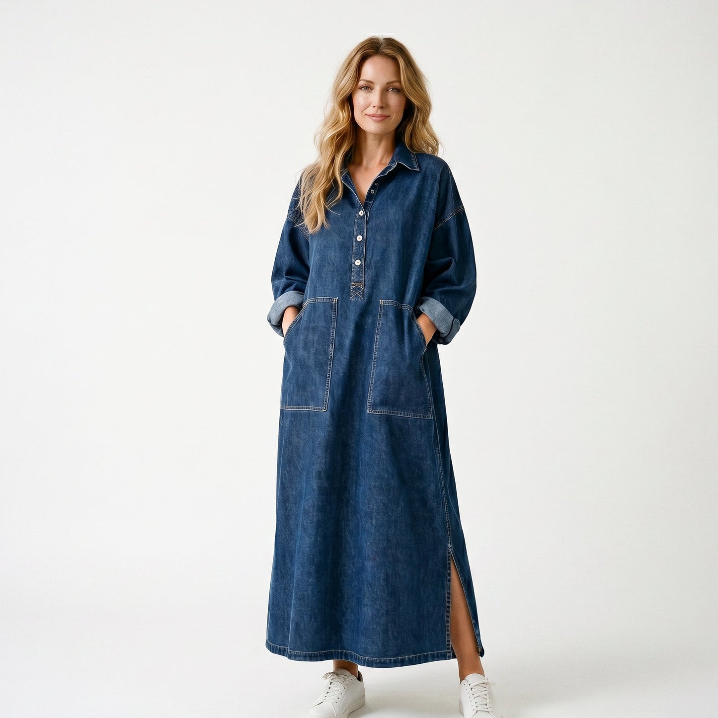 Margot - Oversized Denim Maxi Dress for Women DONE 05-23-2026