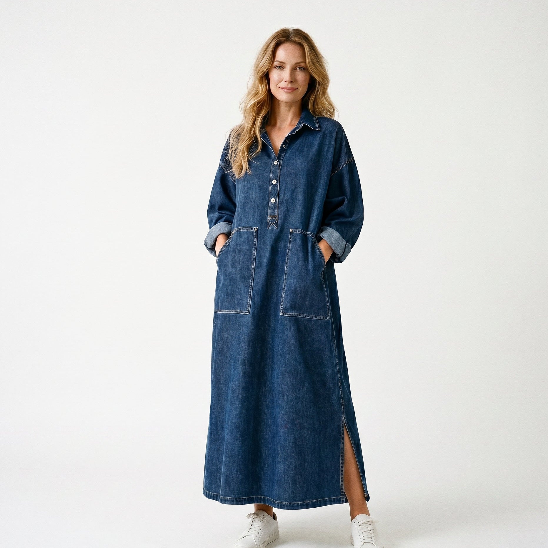 Margot - Oversized Denim Maxi Dress for Women DONE 05-23-2026