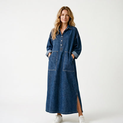 Margot - Oversized Denim Maxi Dress for Women DONE 05-23-2026