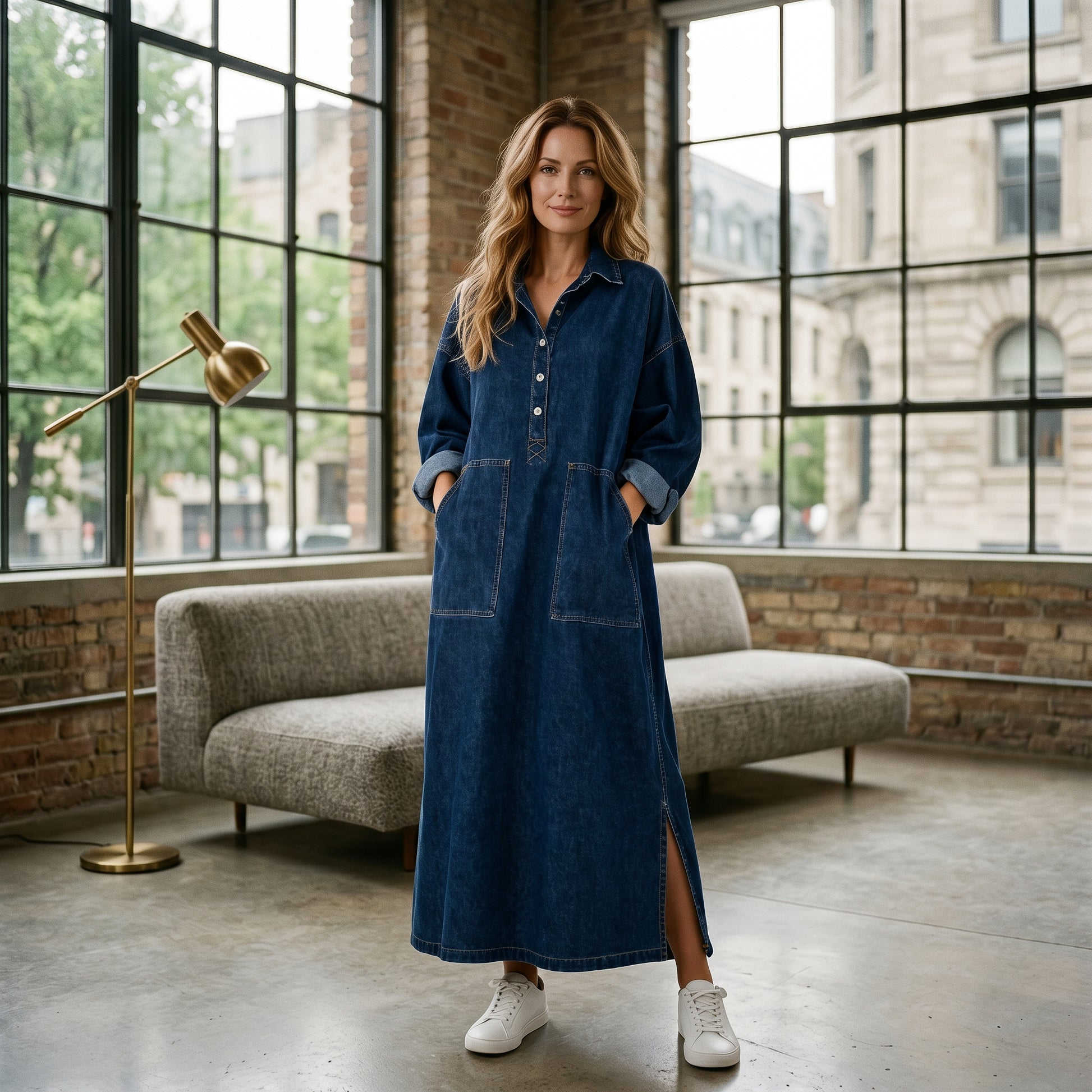 oversized denim dress Margot