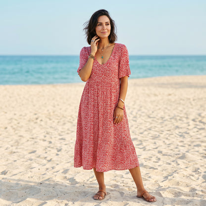 Mia | Breezy Floral A-Line Women's Summer Mini Dress DONE 06-05-2026