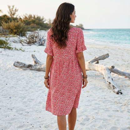 Mia | Breezy Floral A-Line Women's Summer Mini Dress DONE 06-05-2026