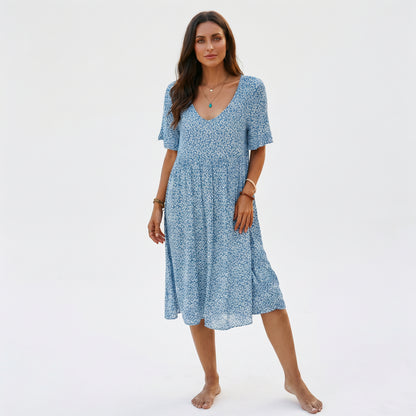Mia | Breezy Floral A-Line Women's Summer Mini Dress DONE 06-05-2026