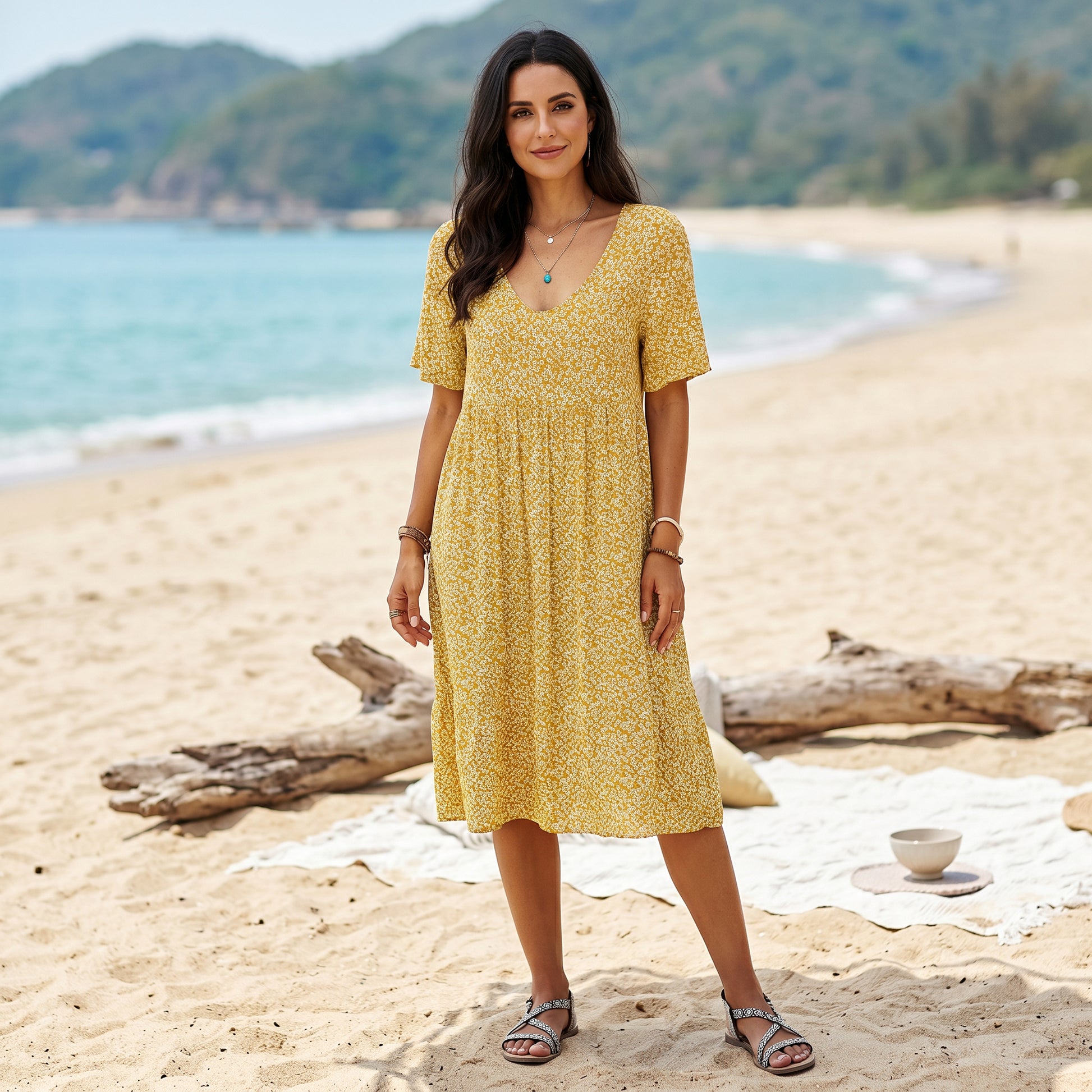 Mia | Breezy Floral A-Line Women's Summer Mini Dress DONE 06-05-2026