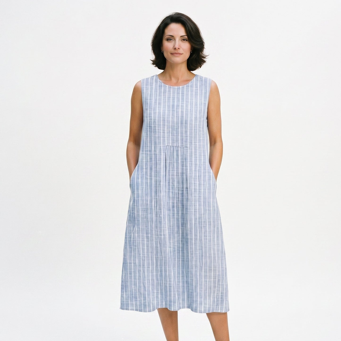 Mia | Casual Breezy Summer Dress in Color-Block Plaid DONE 06-05-2026