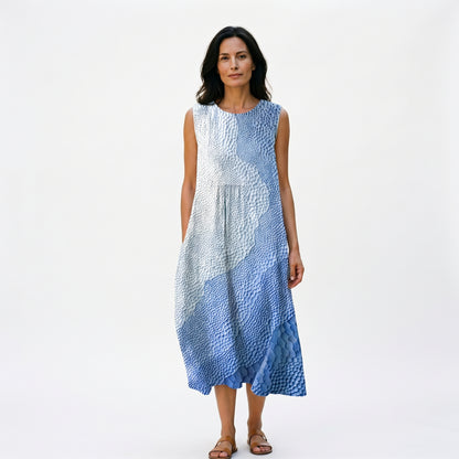 Mia | Casual Breezy Summer Dress in Color-Block Plaid DONE 06-05-2026