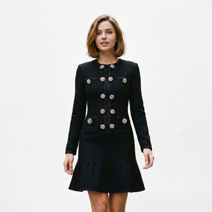 Mia | Elegant Autumn Double Breasted Knit Dress for Women DONE 05-27-2026