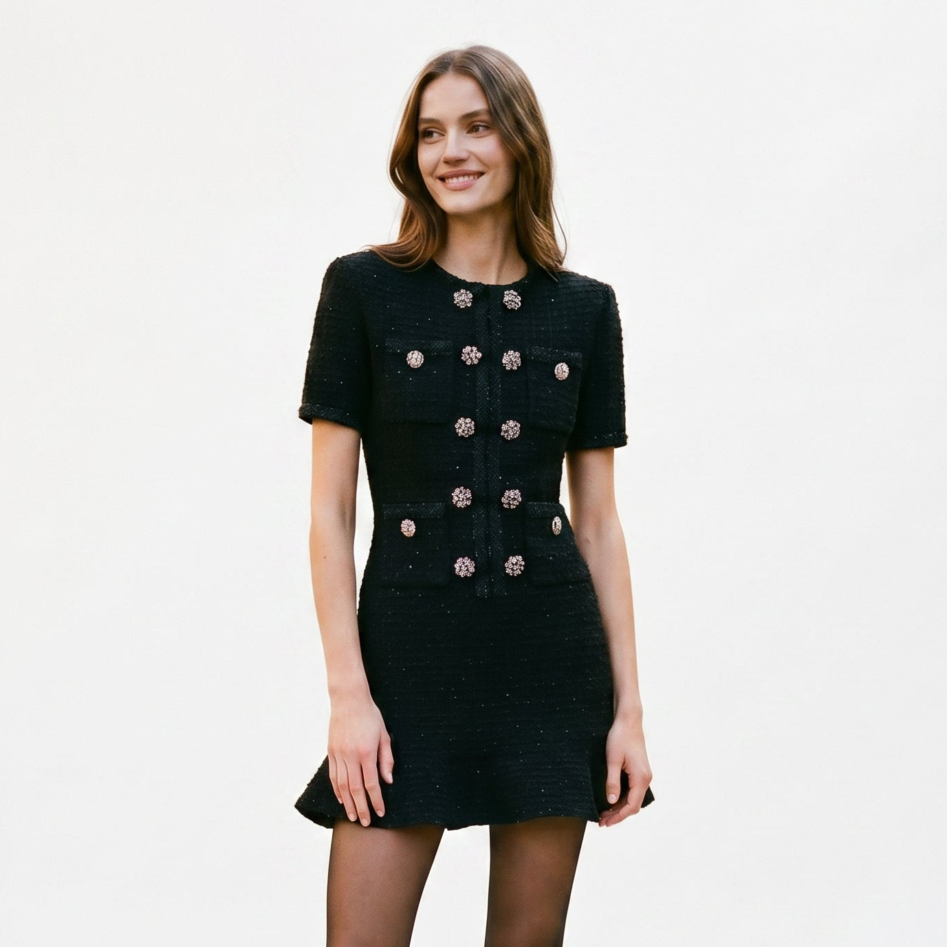 Mia | Elegant Autumn Double Breasted Knit Dress for Women DONE 05-27-2026