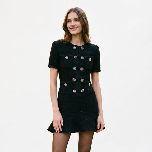 Mia | Elegant Autumn Double Breasted Knit Dress for Women DONE 05-27-2026