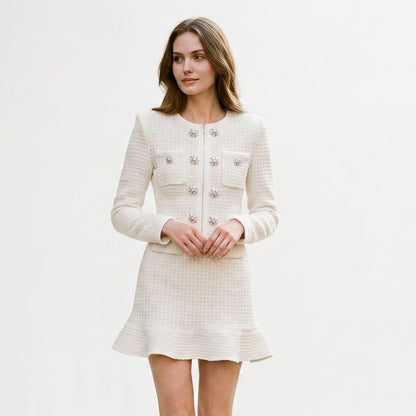 Mia | Elegant Autumn Double Breasted Knit Dress for Women DONE 05-27-2026