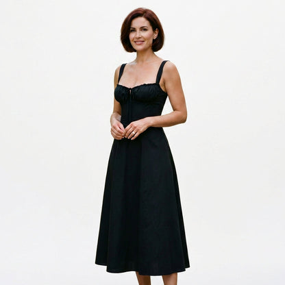 Mia - Elegant Floral Corset Summer Dress for Wedding Guests
