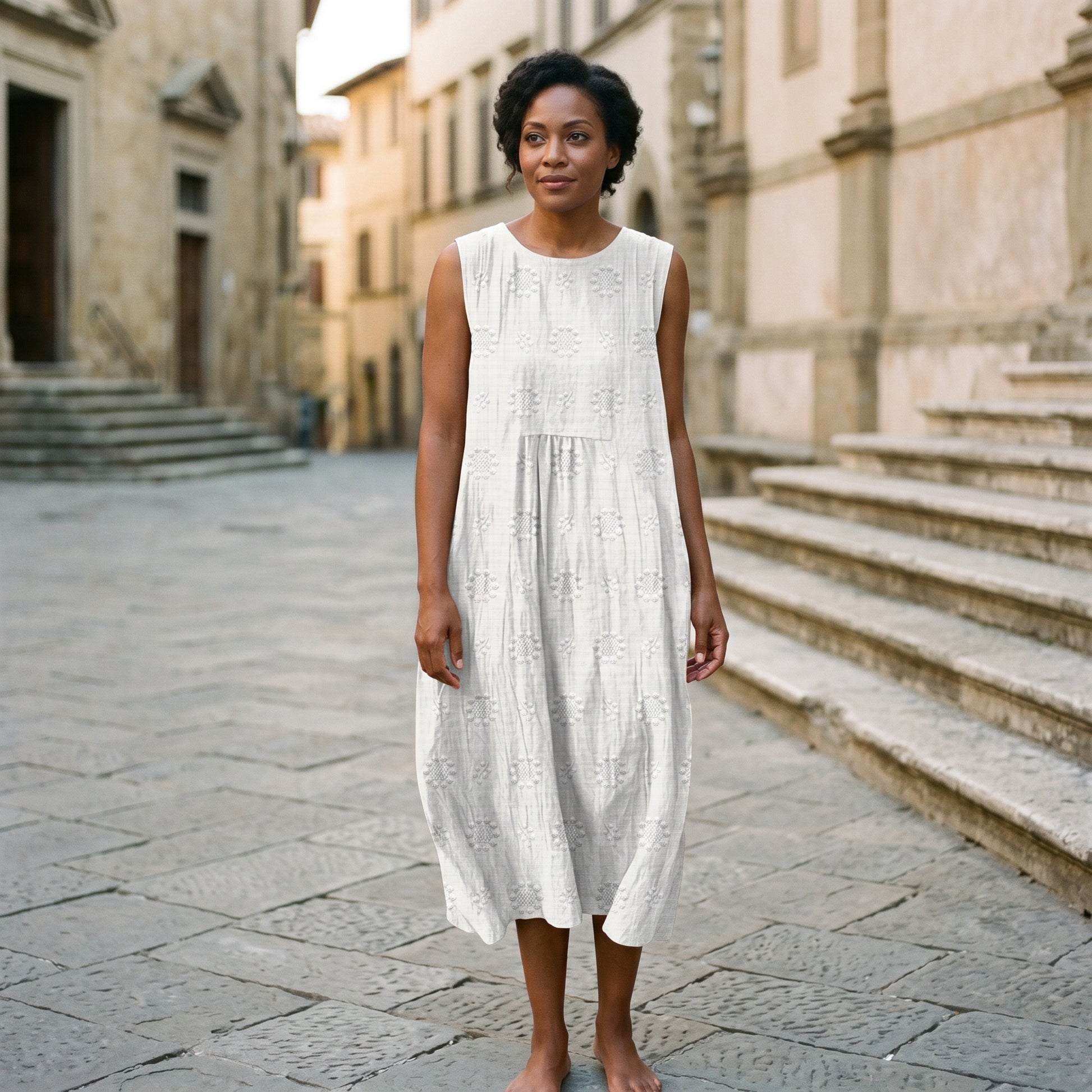 Mia | Elegant Lightweight Cotton Midi Dress dONE 06-05-2026