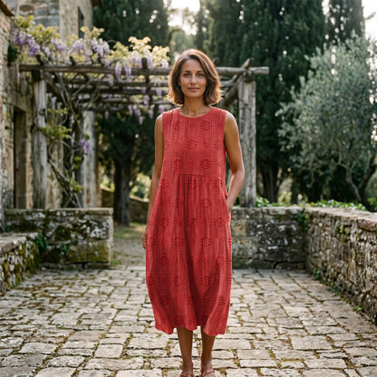 Mia | Elegant Lightweight Cotton Midi Dress dONE 06-05-2026