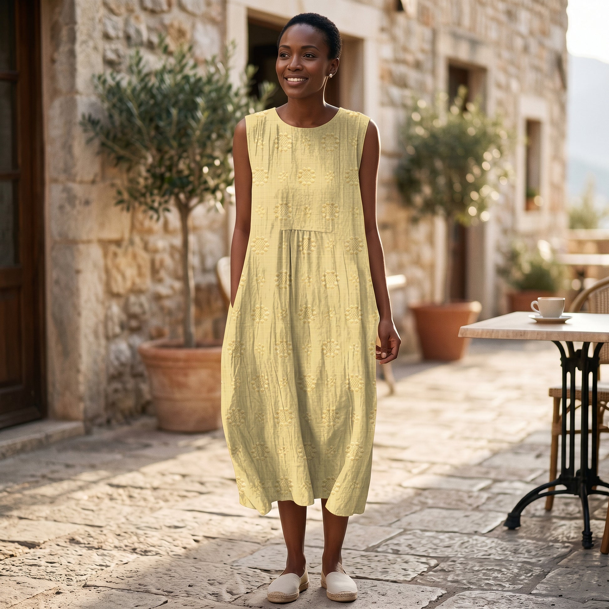 Mia | Elegant Lightweight Cotton Midi Dress dONE 06-05-2026