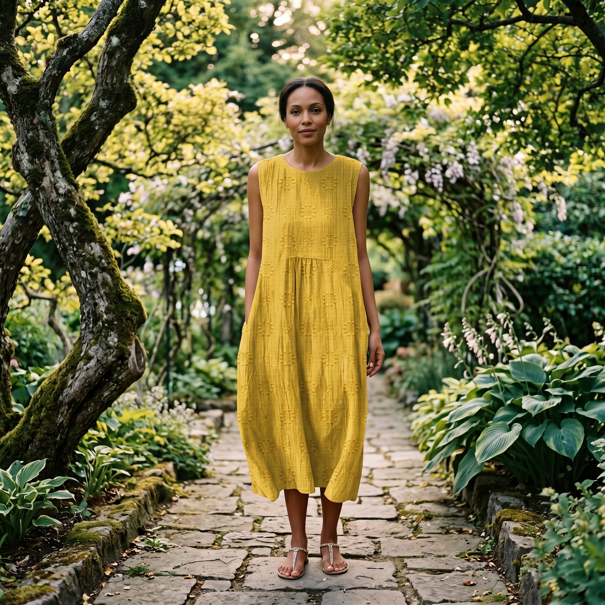 Mia | Elegant Lightweight Cotton Midi Dress dONE 06-05-2026