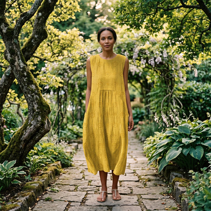 Mia | Elegant Lightweight Cotton Midi Dress dONE 06-05-2026