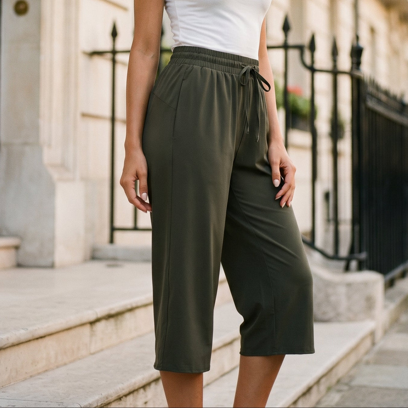 Mia | Lightweight Comfortable Cargo Capris for Ladies DONE 05-26-2026