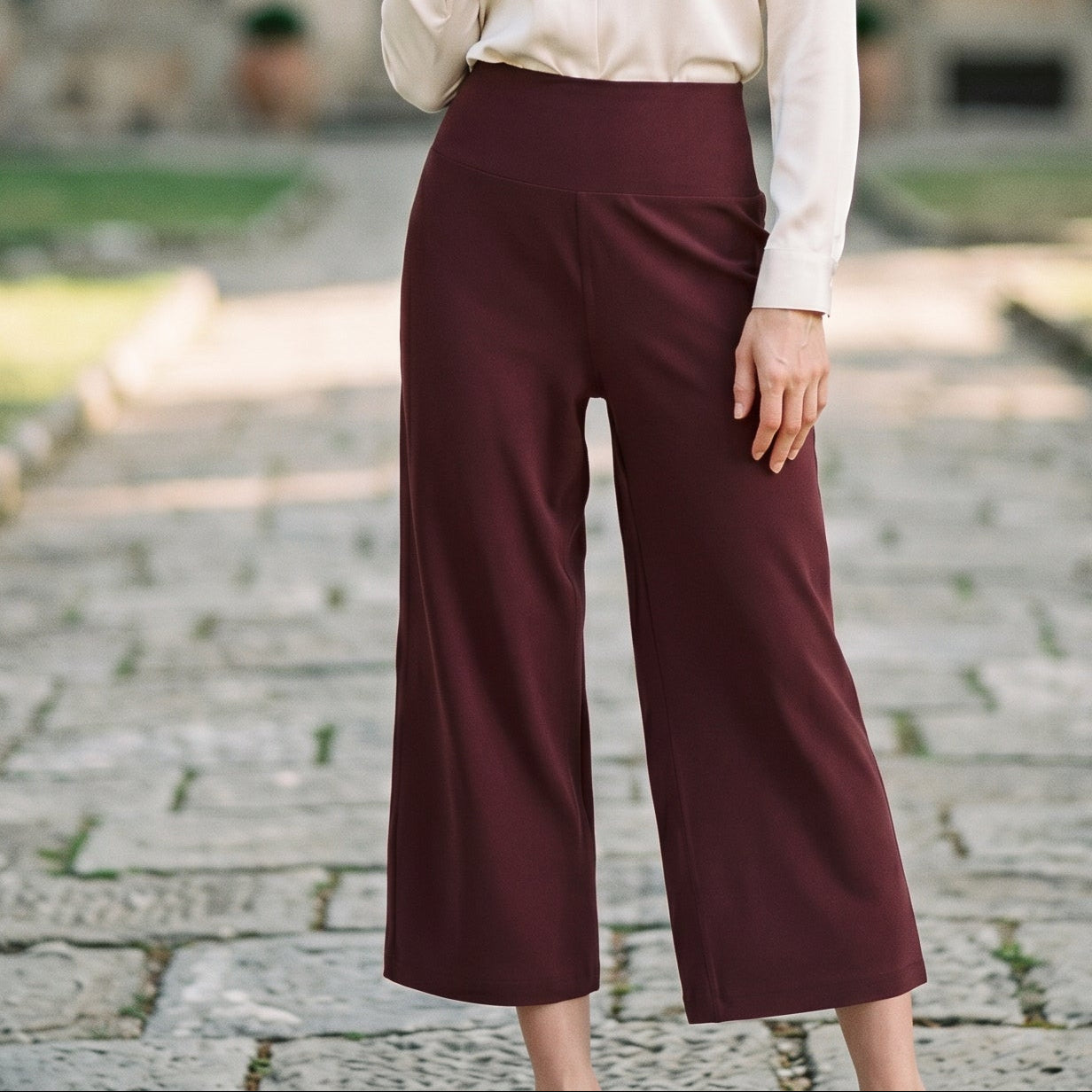 Mia | Soft High Waist Wide Leg Capri Pants for Women done 05-26-2026