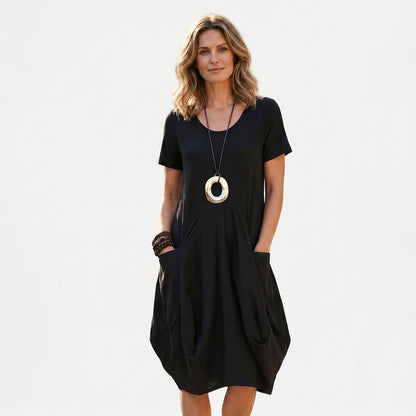 Mia | Stylish Relaxed Cotton Summer Dress With Pockets DONE 06-05-2026