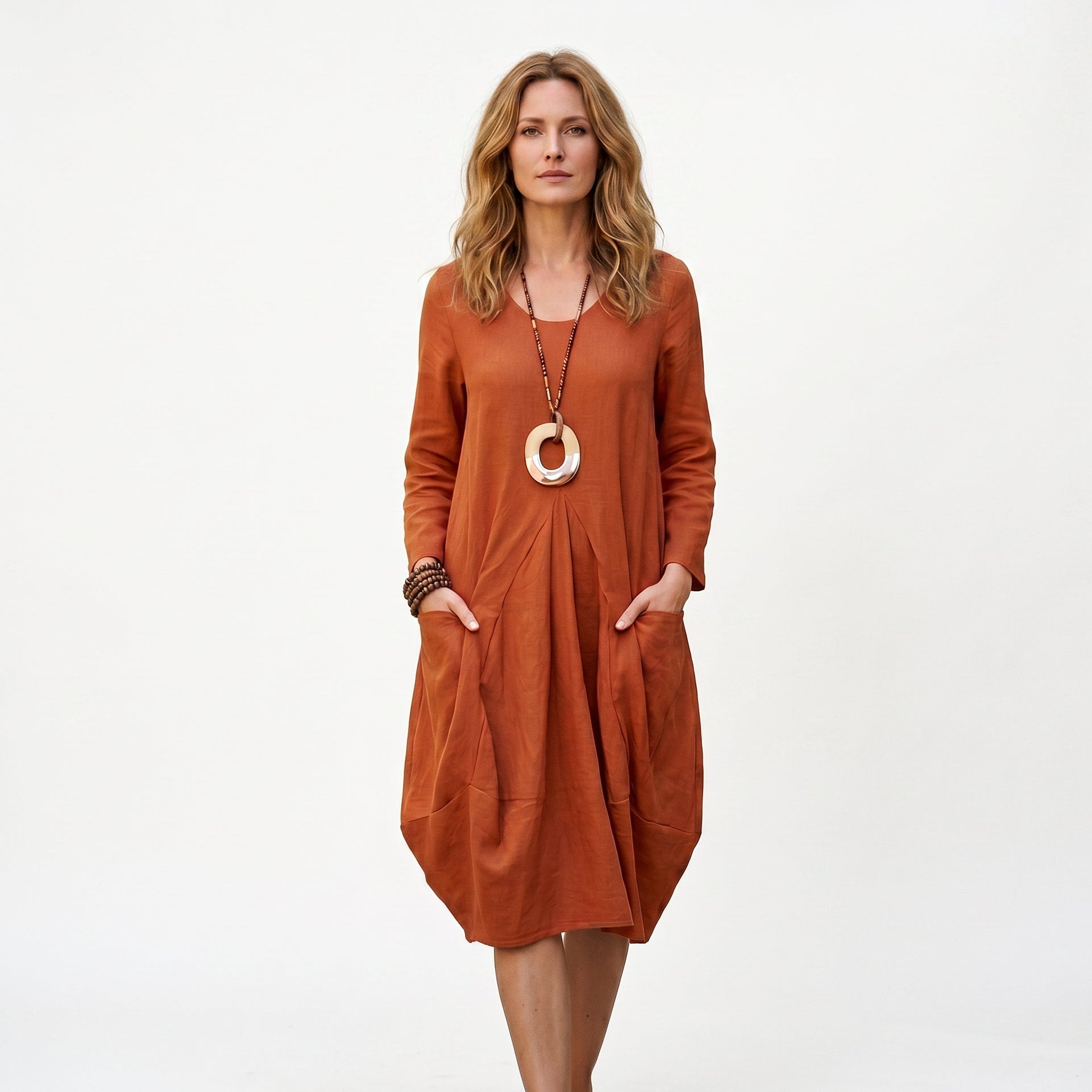 Mia | Stylish Relaxed Cotton Summer Dress With Pockets DONE 06-05-2026