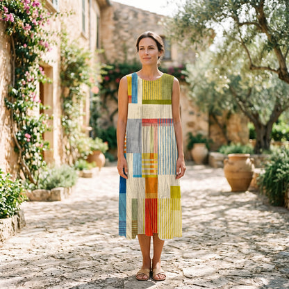 Mia | Vibrant Geometric Womens Dress for Summer Elegance DONE 06-05-2026